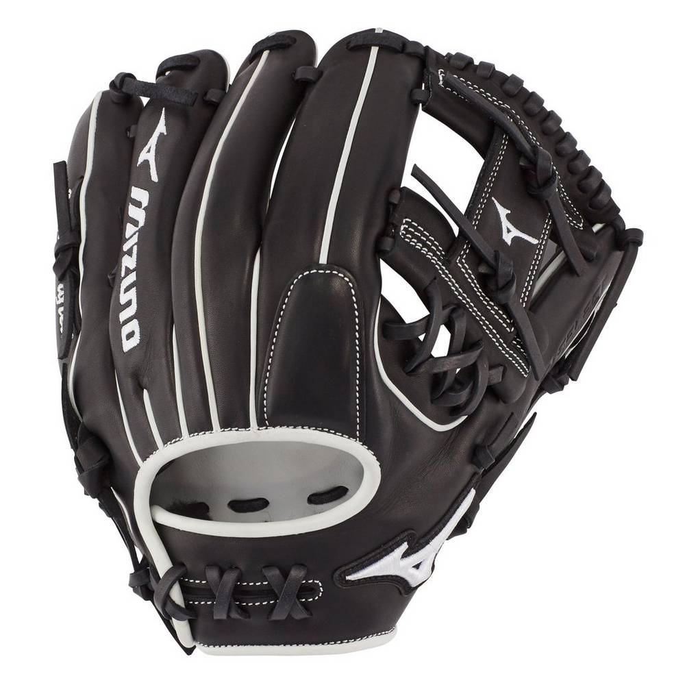 Luva Mizuno Softball Pro Select Fastpitch 11.5" - Mulher - Pretas - CAOZN2534